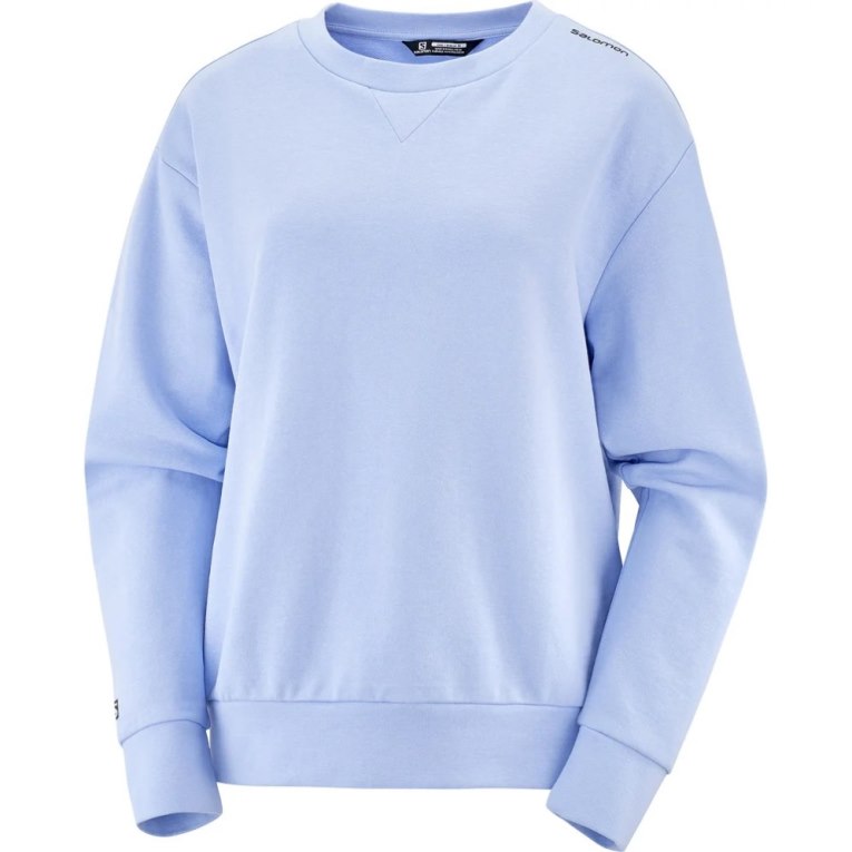 Light Blue Salomon Outlife Summer Women's Sweatshirt | PH 05134O